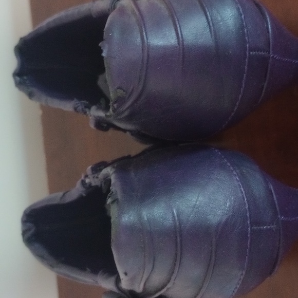 Gorgeous Purple Peep-Toe Boots - Picture 5 of 5